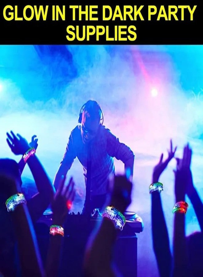 SSKR Pack of 1 Piece Glow in the Dark Flashing Light Up LED Bracelet Set for Party Favors, Gifts for Kids, Adults, Glow Accessories, Birthday, Carnival, Rave Concert Decorations | Multicolor - Image 3